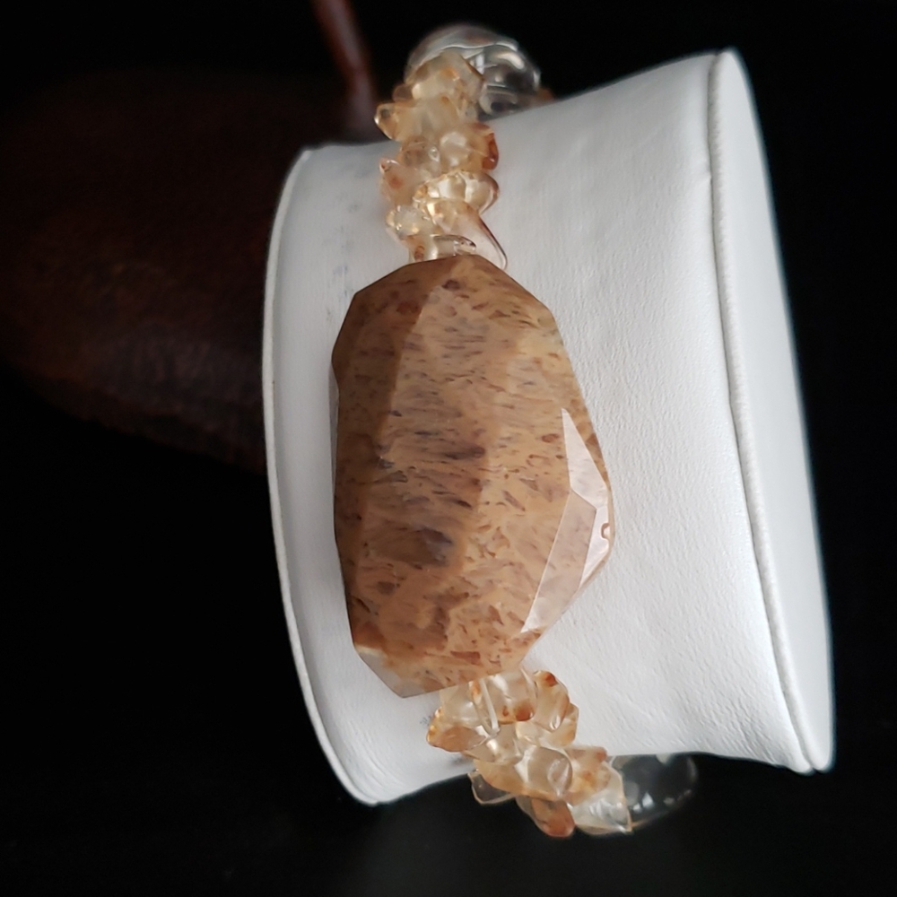 Bracelet Tan and Clear